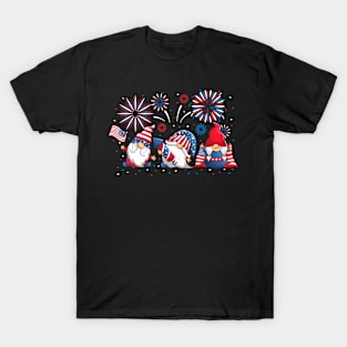 4th Of July American Gnomes T-Shirt